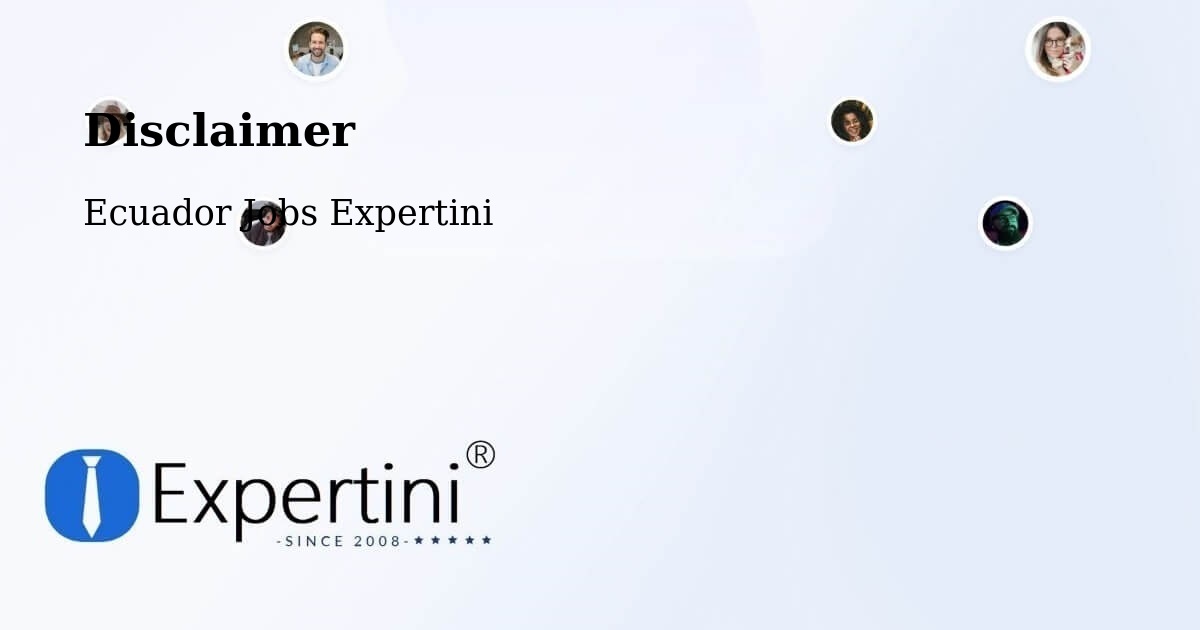 Disclaimer – Cuenca - Ecuador Jobs Expertini