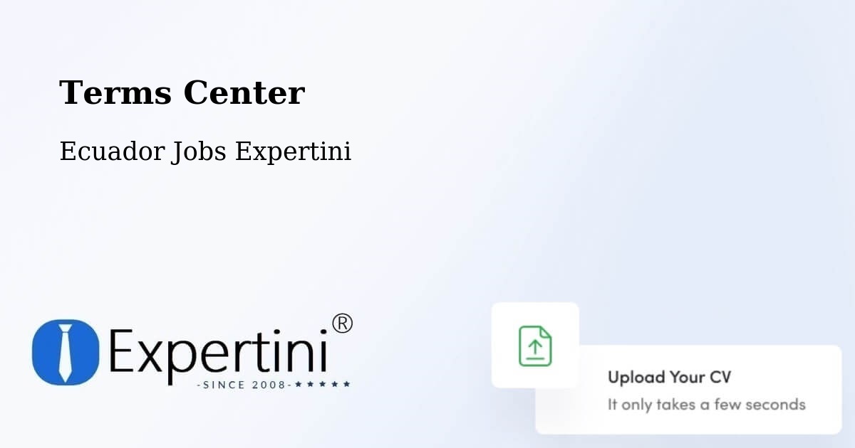 Terms of Service – Cuenca - Ecuador Jobs Expertini